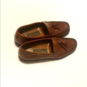 Johnston & Murphy Brown Leather Tassel Loafers